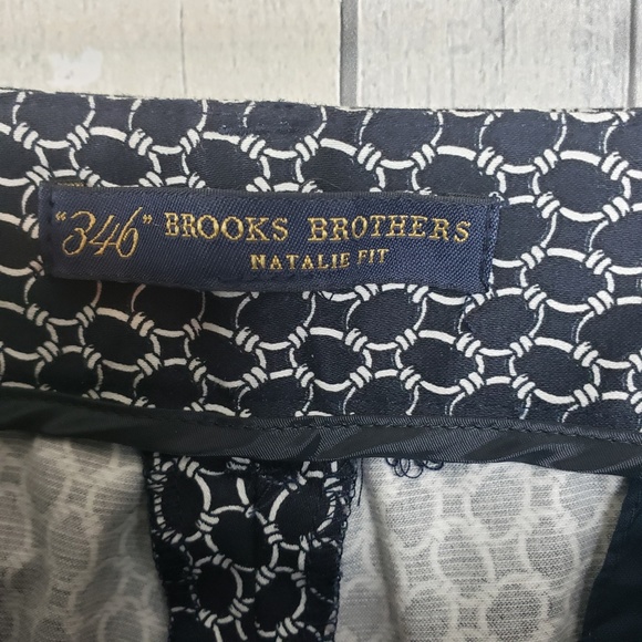 Brooks Brothers | 346 Natural Fit Ring Print Pants - Picture 6 of 8